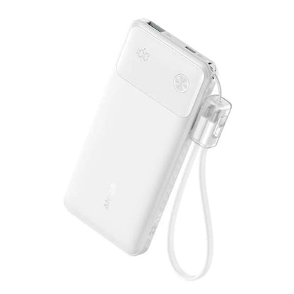 Anker Power Bank Powercore 10000mAh 22.5W Portable Charger with USB C Lanyard Cable A1388 - Tech House - Singapore