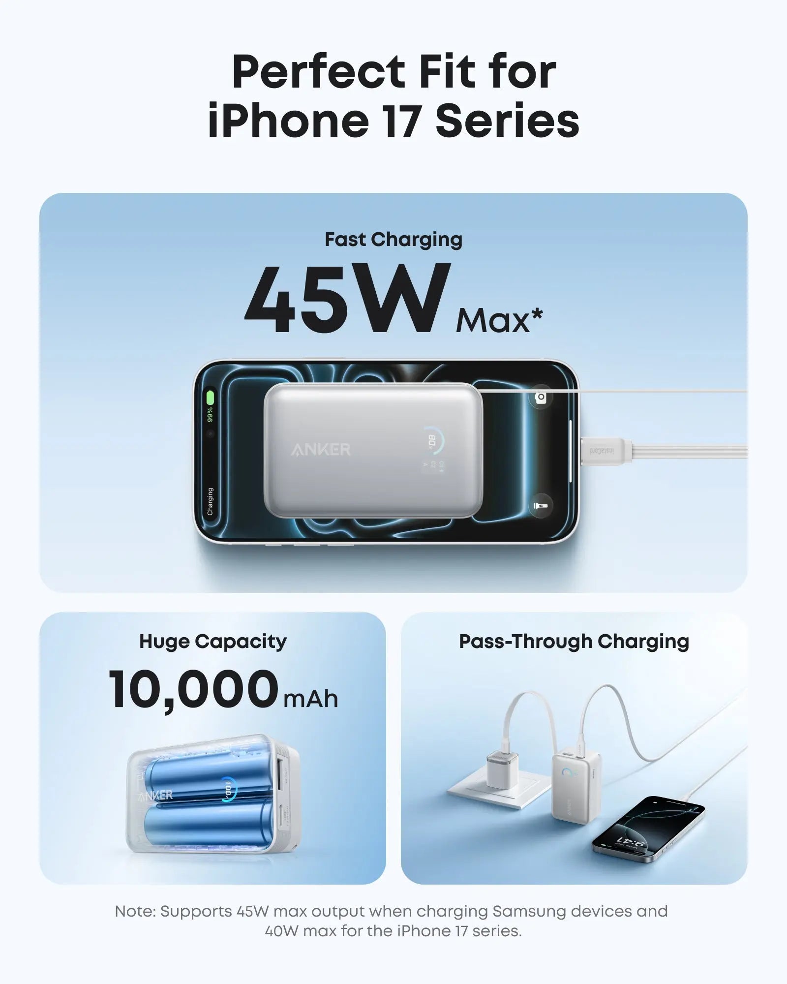 Anker Nano Power Bank 10000mAh 45W with Built-In Retractable USB-C Cable A1638 Tech House Singapore