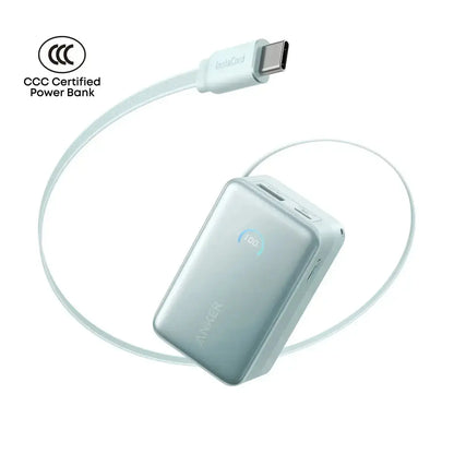 Anker Nano Power Bank 10000mAh 45W with Built-In Retractable USB-C Cable A1638 Tech House Singapore