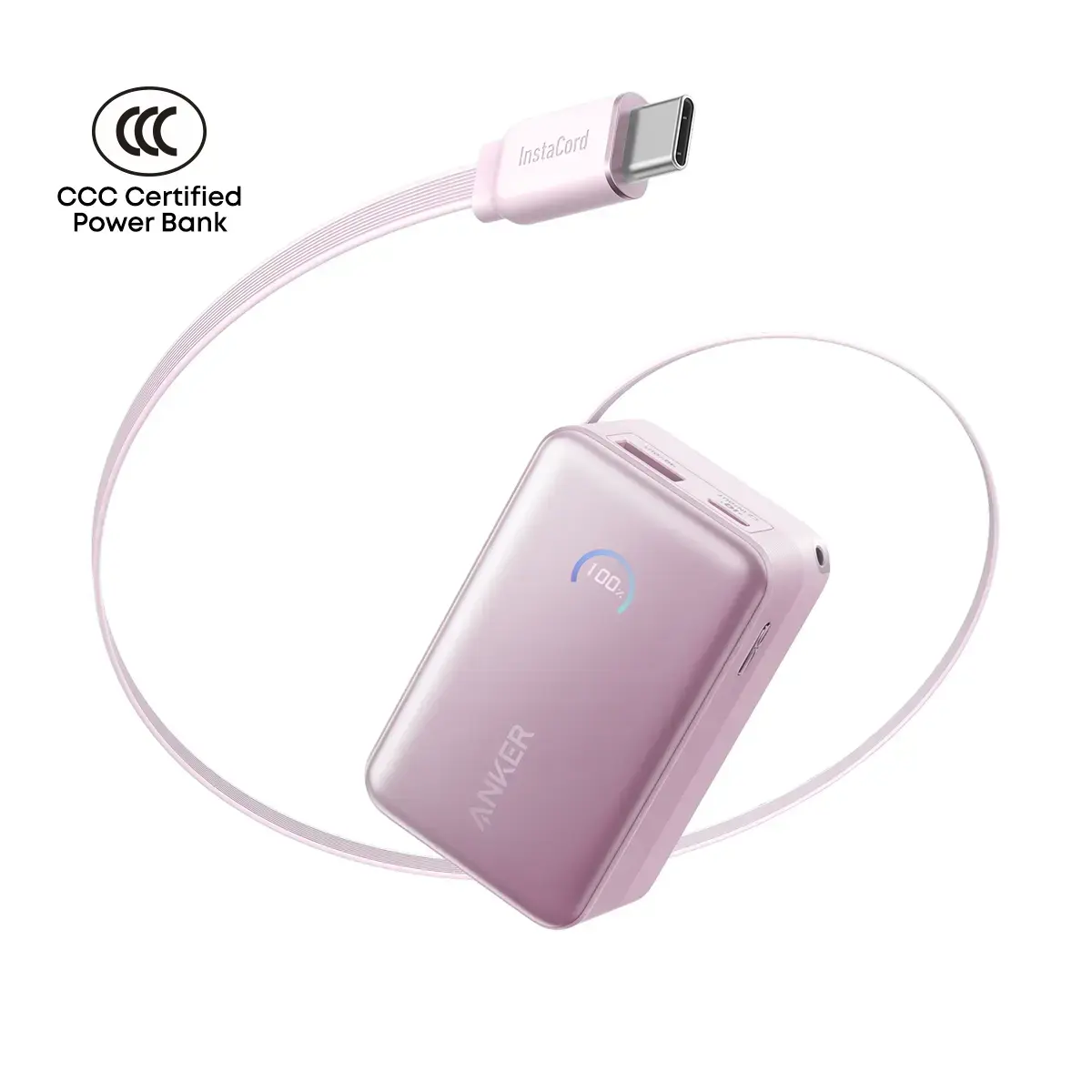 Anker Nano Power Bank 10000mAh 45W with Built-In Retractable USB-C Cable A1638 Tech House Singapore