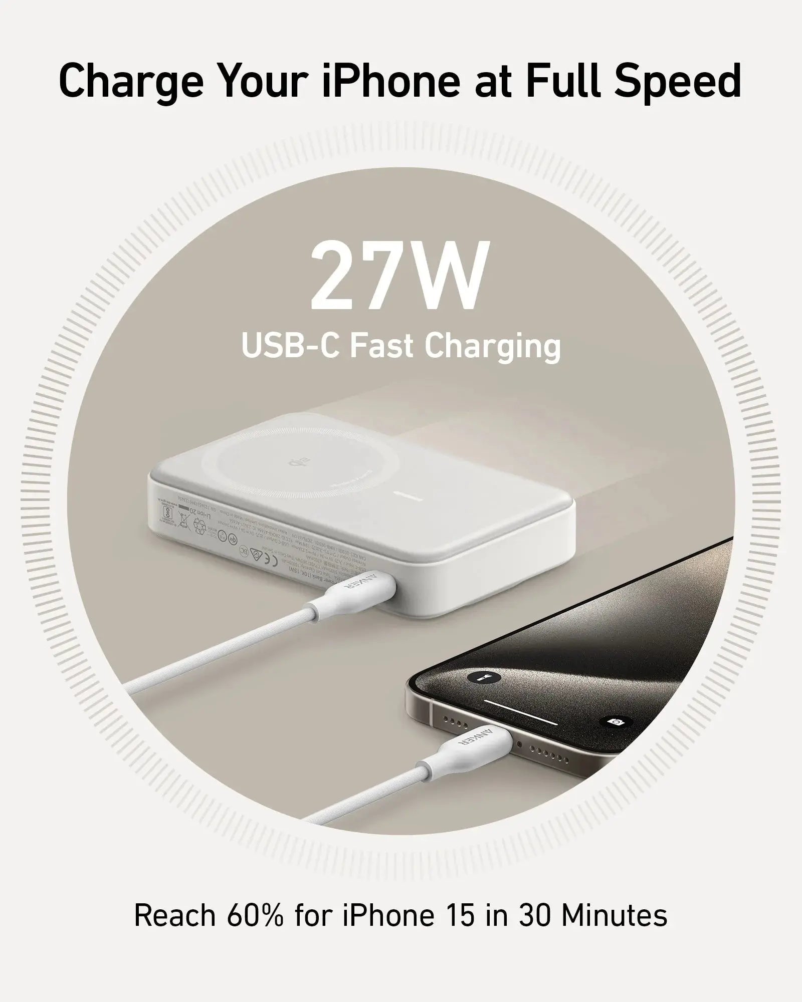 Anker Maggo 10K Power bank, Qi2 Certified 15W Ultra Fast Charging Charger A1654 Tech House