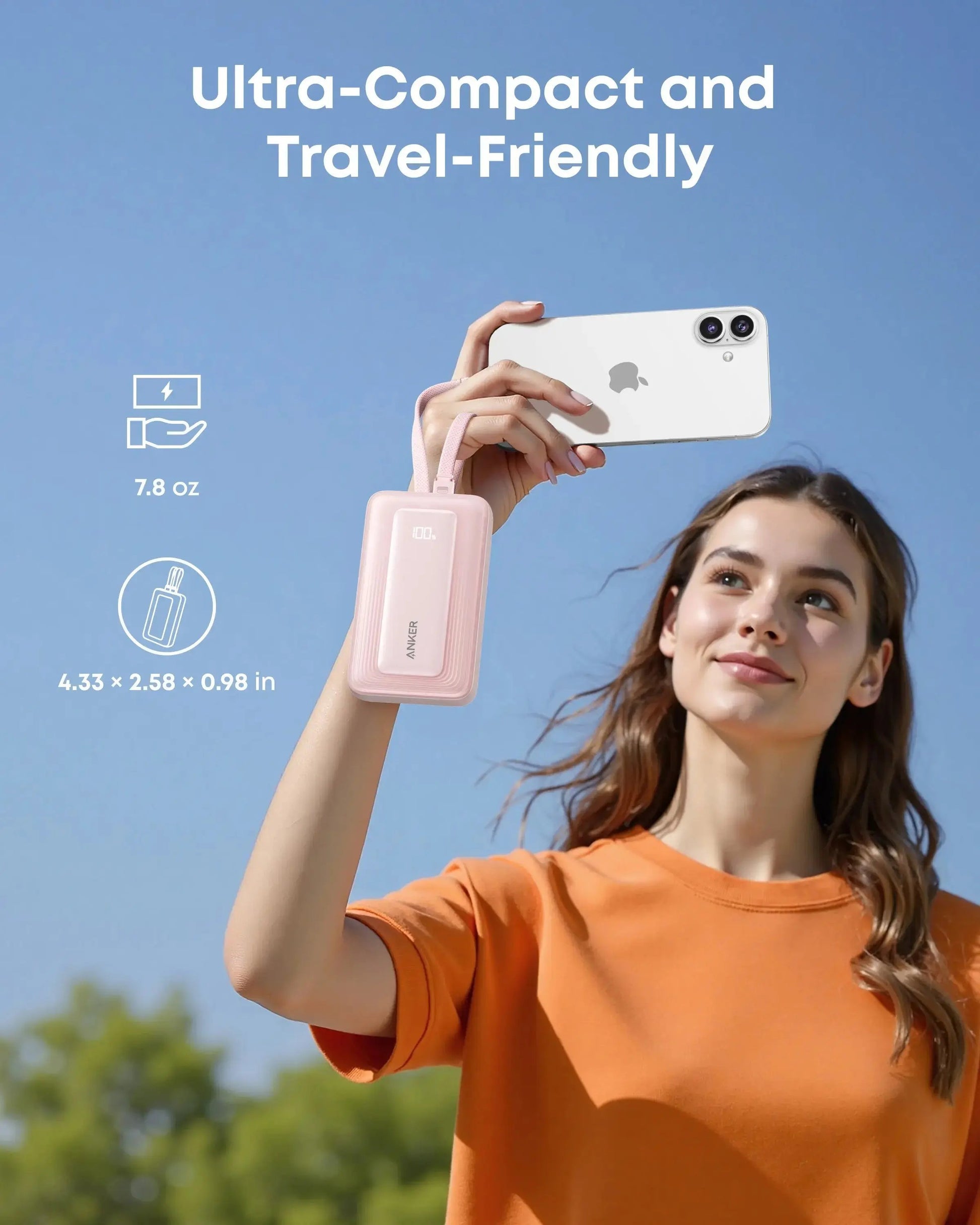 Anker Zolo Power Bank 20000mAh 35W with Built-in Dual USB-C Cables A1681H12 Tech House Singapore