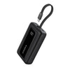 Anker Zolo Power Bank 10000mAh 30W Portable Charger with Built-in USB C Cable A1688 - Jet Black