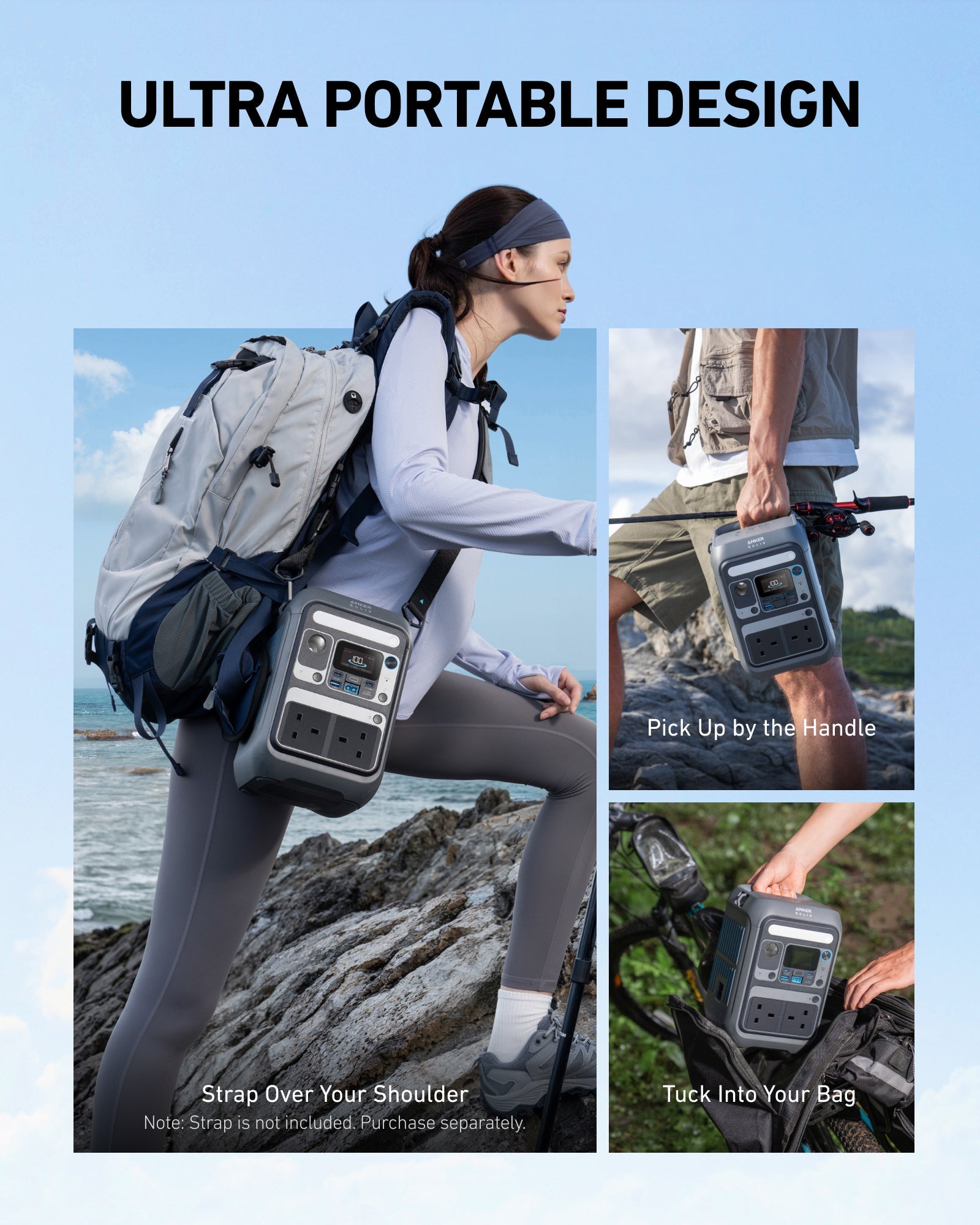 Anker SOLIX C300 Portable Power Bank Station - 288Wh | 300W (600W Surge) A1722 Tech House Singapore