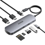 Anker Nano USB-C Hub, 8-in-1 Dual Display, 4K 60Hz 85W Power Delivery A210B Tech House Singapore