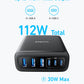 Anker Charger 112W 6 Ports USB C Charger SG 3 Pin Plug USB Charger A2154 Anker Singapore