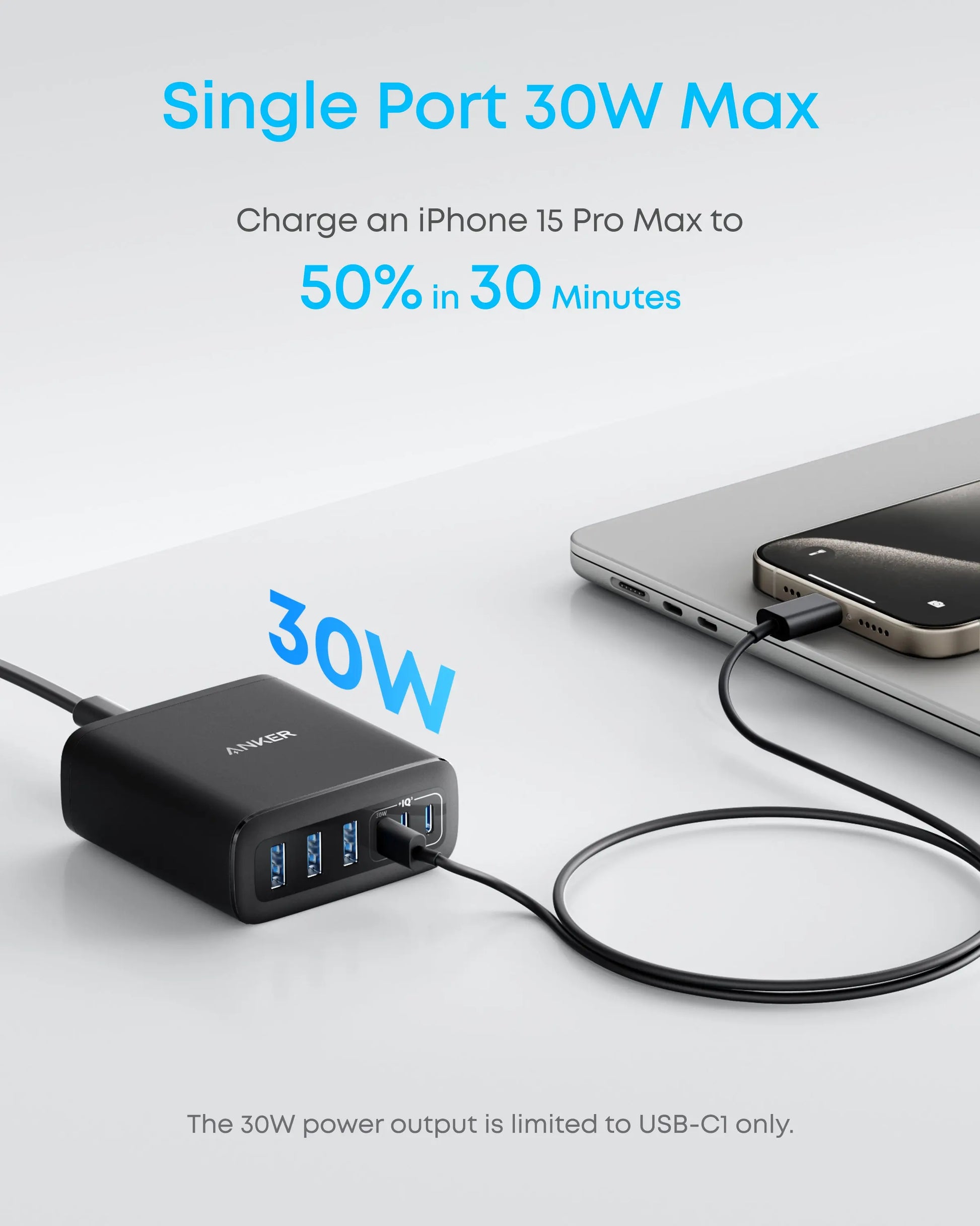 Anker Charger 112W 6 Ports USB C Charger SG 3 Pin Plug USB Charger A2154 Anker Singapore