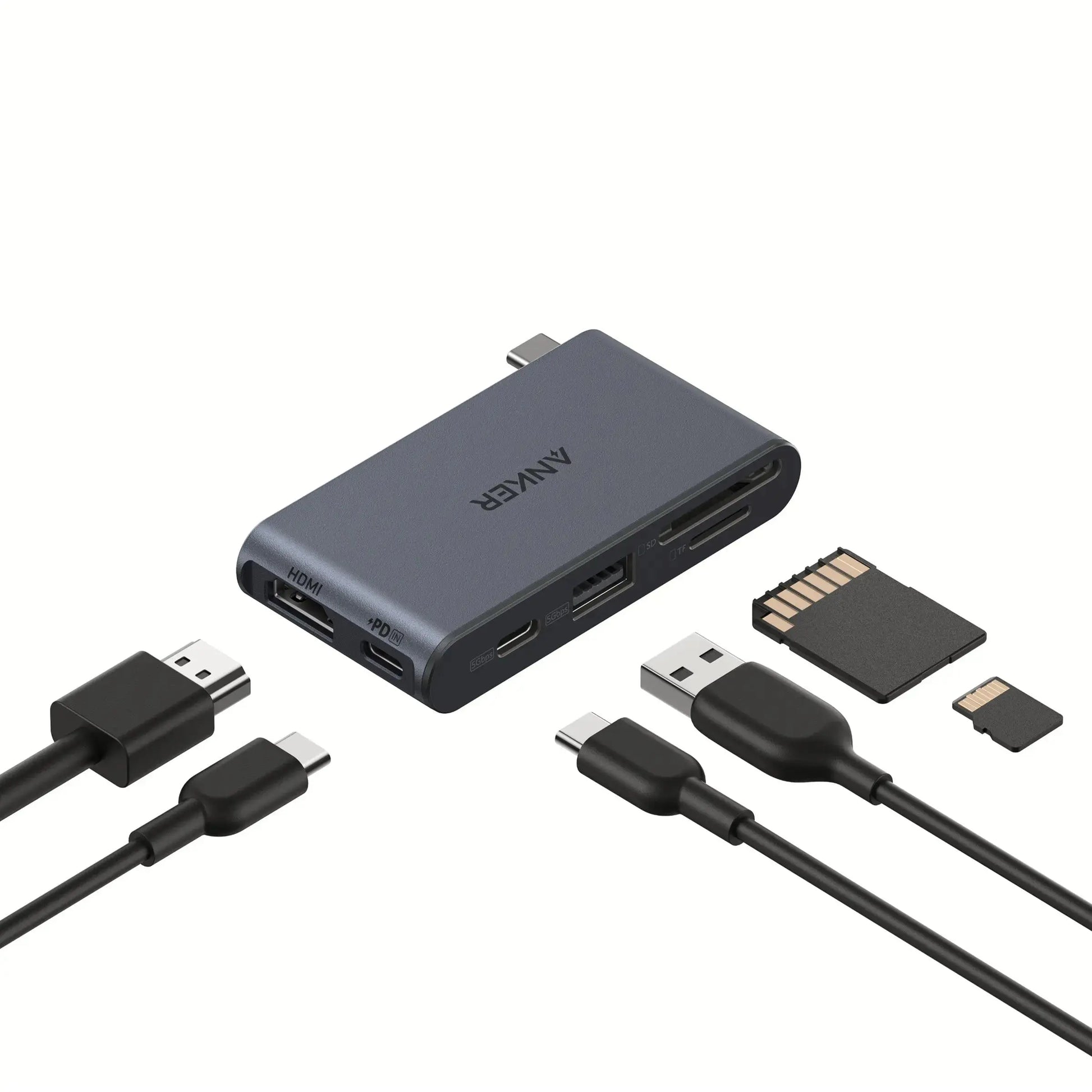 Anker Nano 13-in-1 Docking Station, 4K Triple Display, 100W Fast Charger with Built-In Detachable Hub A83C3 Tech House Singapore