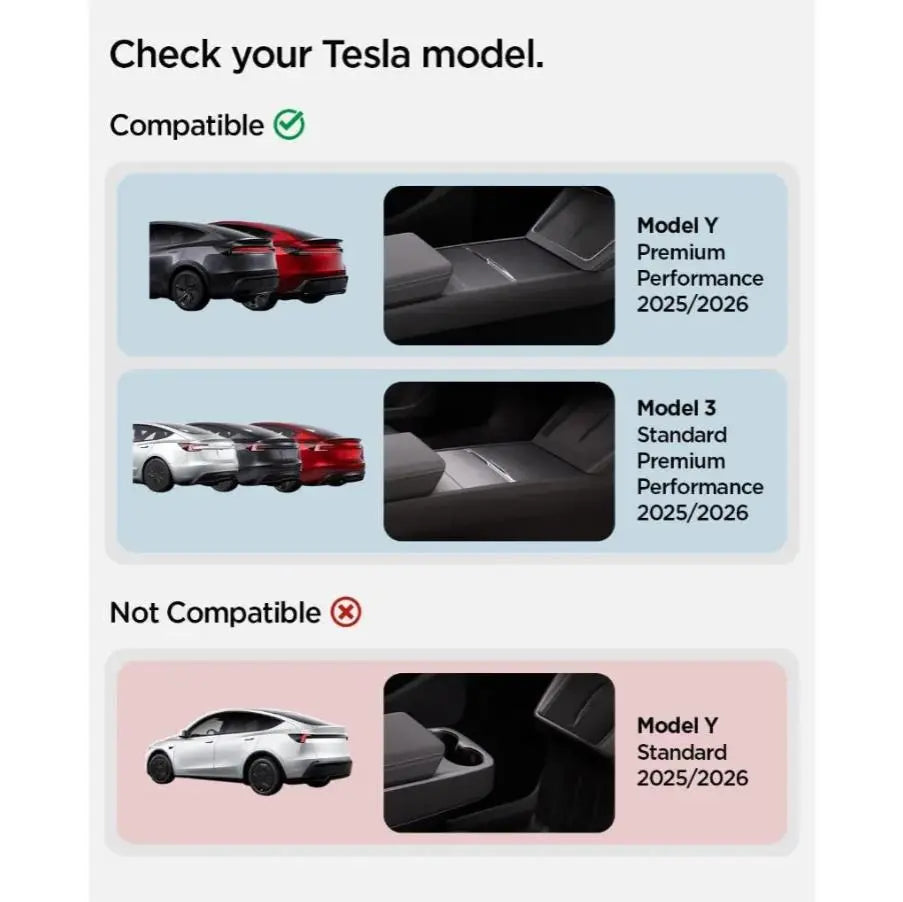 Spigen Tesla Model Y Juniper (2026/2025) & Model 3 Highland (2026/2025/2024) Center Console Organizer Spigen Singapore Singapore