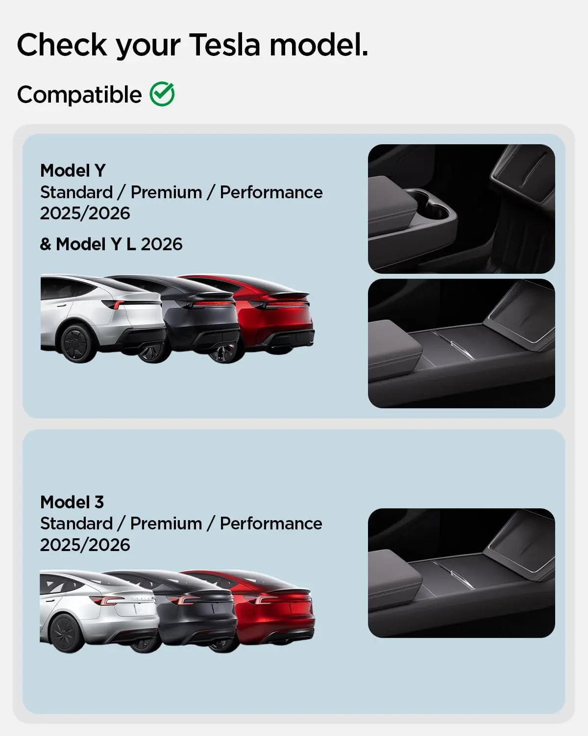Spigen Tesla Model Y Juniper (2026/2025) / Model Y L / Model 3 Highland Center Console Armrest Cover Spigen Singapore Singapore