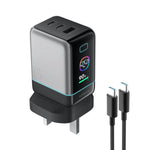 CUKTECH 6 Charger Ultra with Smart Display 100W GaN Charger with USB-C Cable AD653U-UK Tech House Singapore