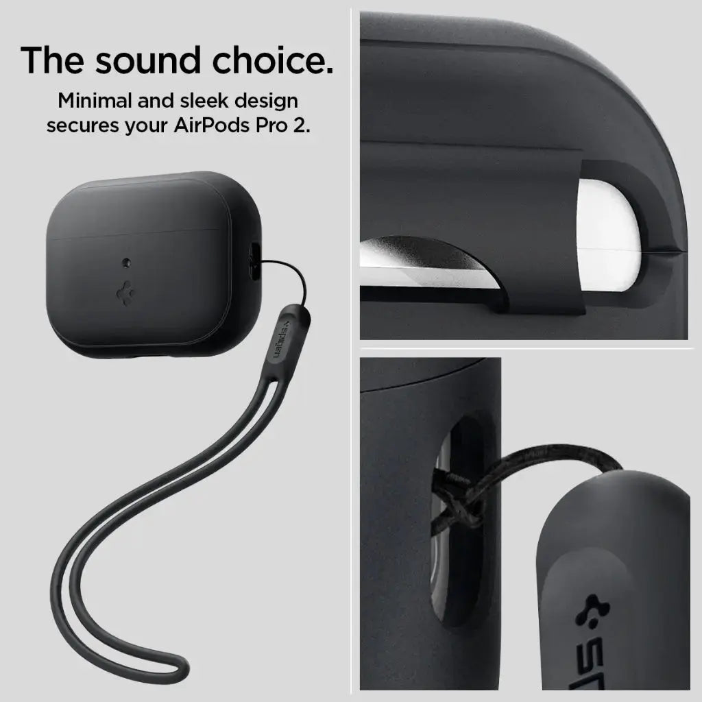 Spigen AirPods Pro 2 Case Silicone Fit and Strap Spigen