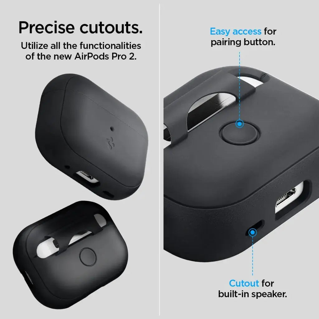 Spigen AirPods Pro 2 Case Silicone Fit and Strap Spigen