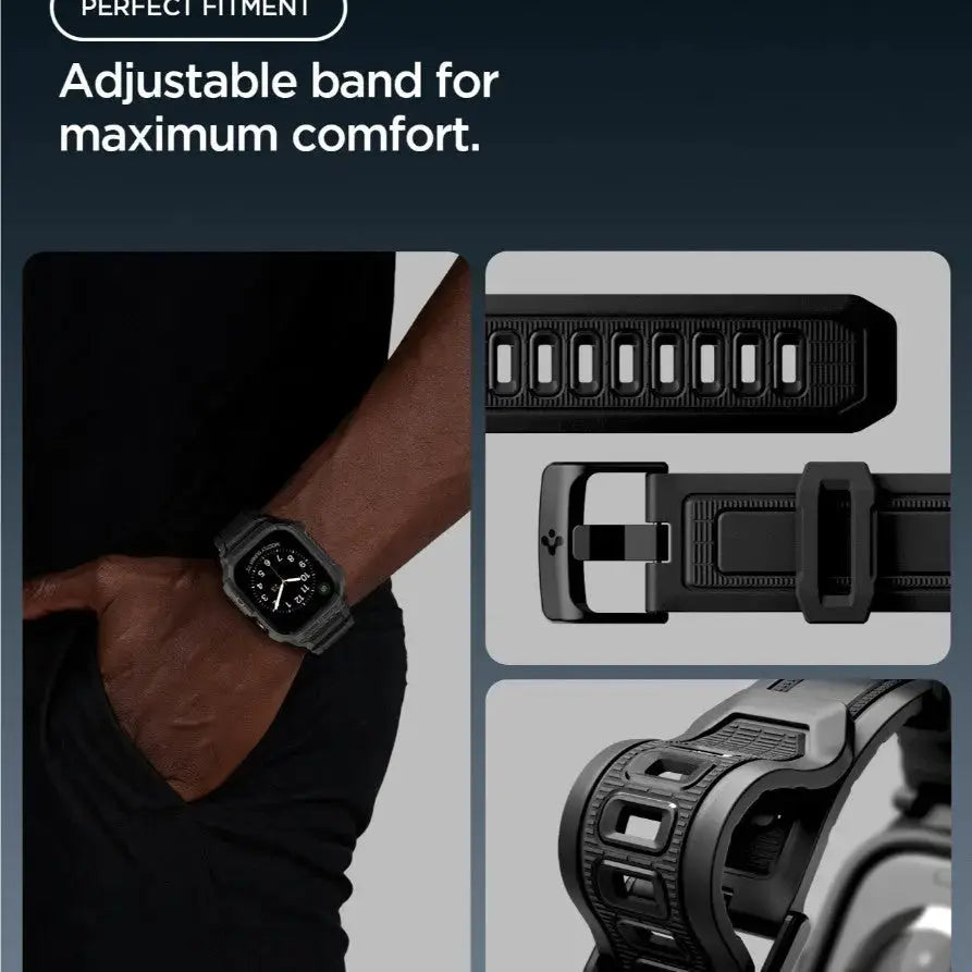 Spigen Apple Watch Series 12 Case (46mm) Rugged Armor Pro with Strap Spigen Singapore Singapore