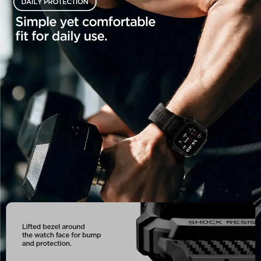 Spigen Apple Watch Series 12 Case (46mm) Rugged Armor Pro with Strap Spigen Singapore Singapore
