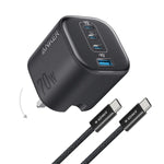 Anker Zolo Charger 70W Fast Charging 4-Port GaN USB C Compact Foldable Charger A121C Tech House Singapore