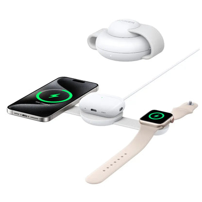 Anker MagGo 3-in-1 Foldable Charging Pad 15W Qi2 Wireless Charger B25M8 Tech House Singapore