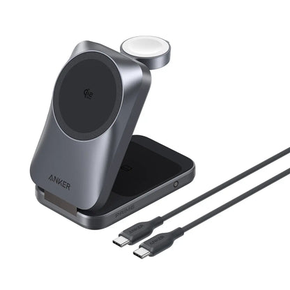 Anker Prime 3-in-1 Wireless Charging Station MagGo 25W Qi2.2 AirCool Foldable Magnetic Charger B25N1 Tech House Singapore