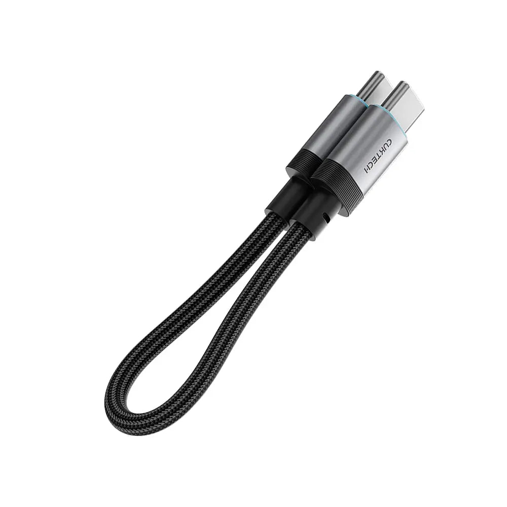 CUKTECH CP Braided 6A USB-C to C Cable 240W Fast Charging 6A 15cm 480Mbps Magnetic Ports CTC615S Tech House Singapore