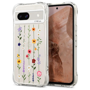 CYRILL Cecile Google Pixel 8a Case Flower Garden Google Pixel 8a Cover Spigen Sub Brand With Lanyard Strap Floral Design