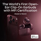 Soundcore Aeroclip 2 | Guinness-Certified Clip-On Earbuds for Clear Calls D1105 Tech House Singapore