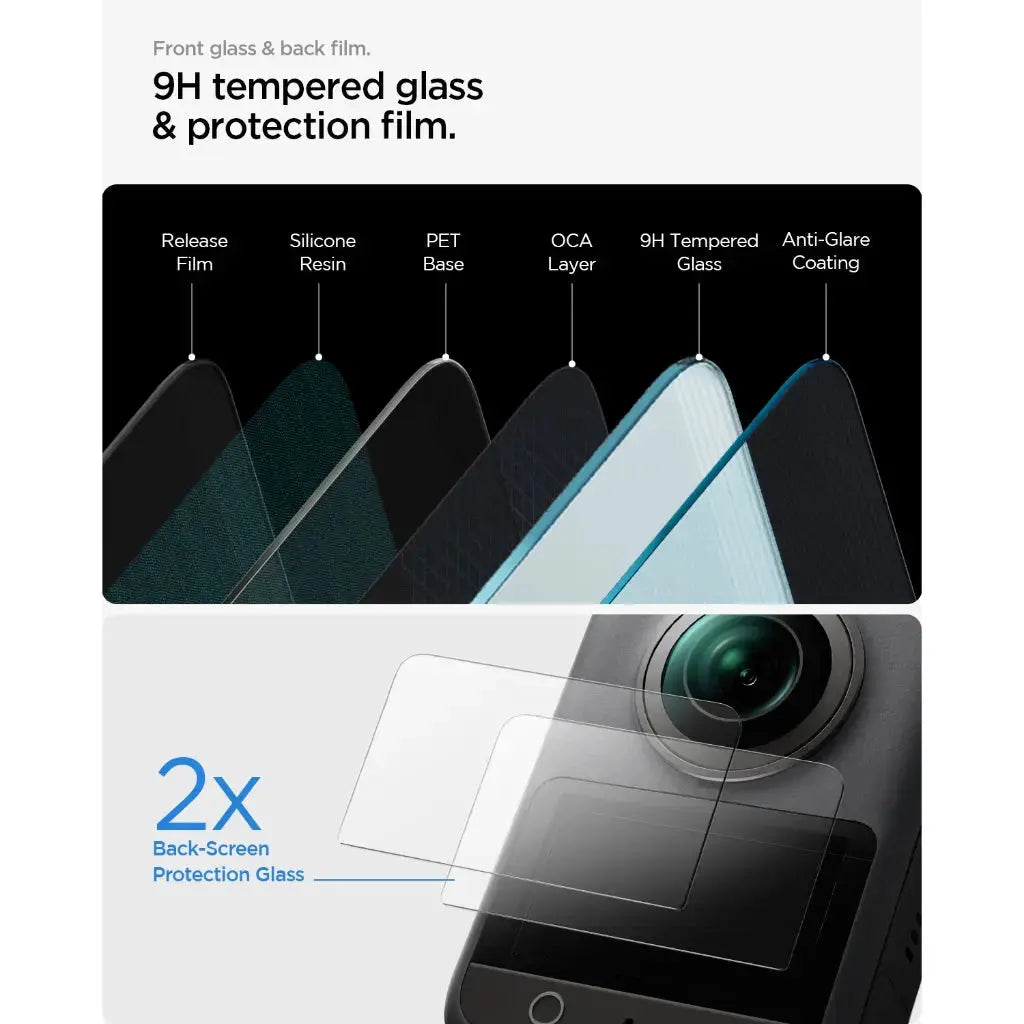 DJI Osmo 360 Screen Protector Glas.tR Slim Spigen Singapore Singapore