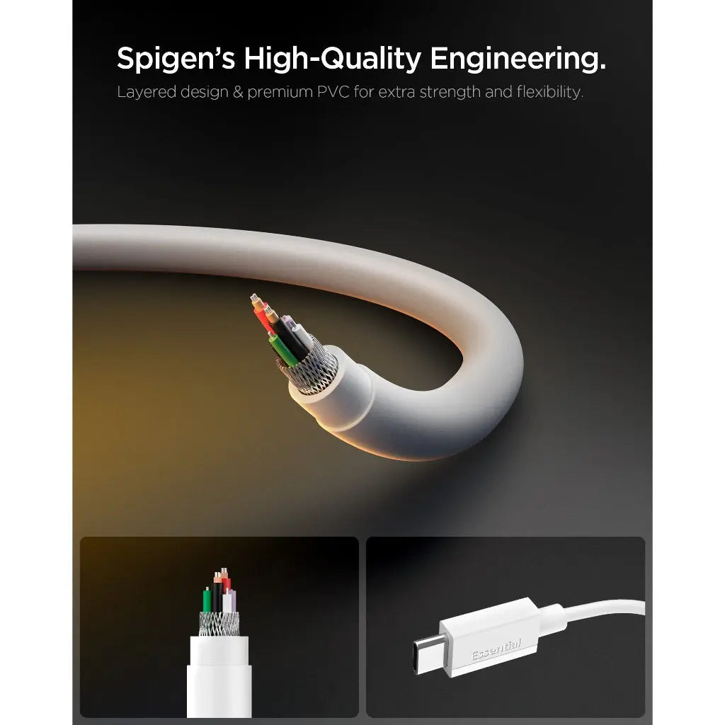 Spigen Essential Type C Cables (USB C to C / USB A to C) Spigen Singapore Singapore