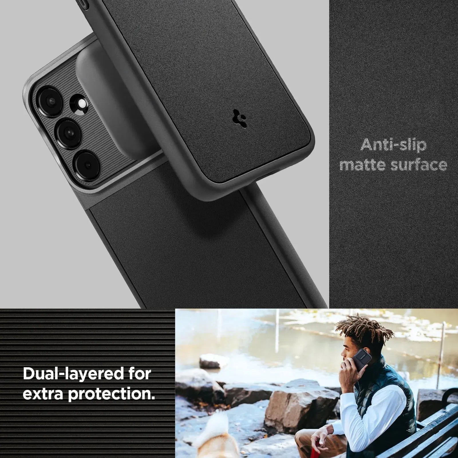 Spigen Galaxy A55 case Optik Armor Spigen