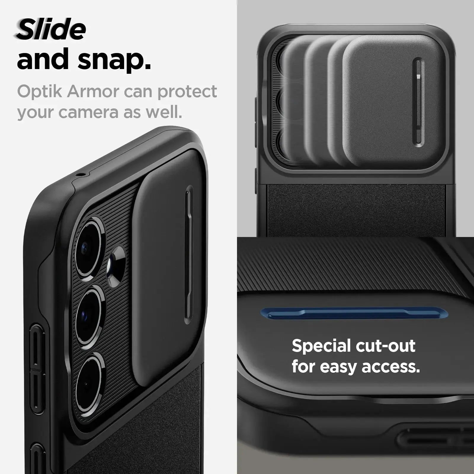 Spigen Galaxy A55 case Optik Armor Spigen