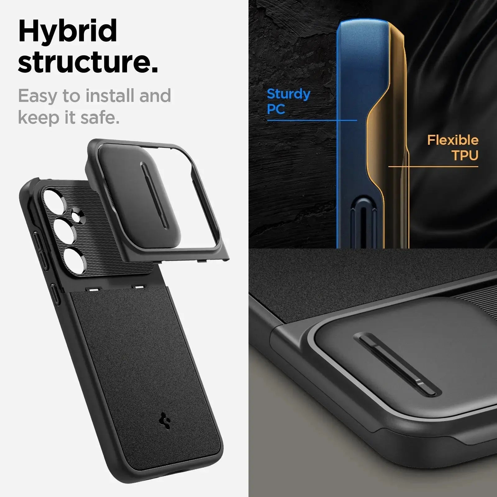 Spigen Galaxy A55 case Optik Armor Spigen