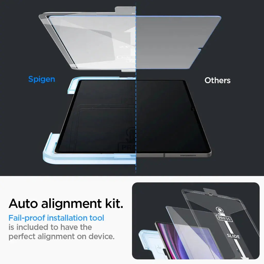 Spigen Galaxy Tab S10 Ultra / S9 Ultra Screen Protector EZ FIT GLAS.tR Spigen