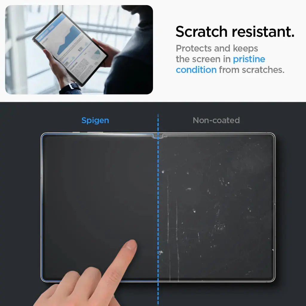 Spigen Galaxy Tab S10 Ultra / S9 Ultra Screen Protector EZ FIT GLAS.tR Spigen