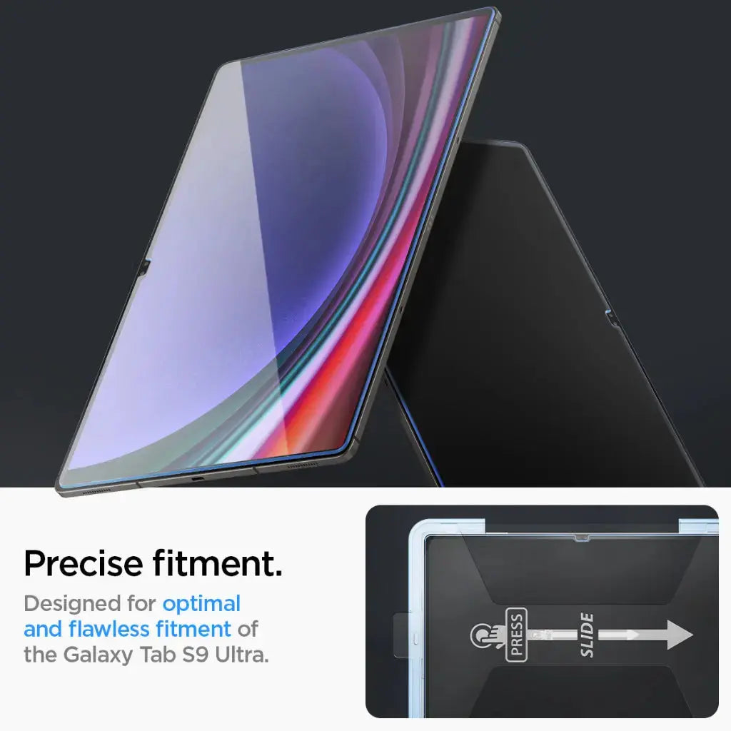 Spigen Galaxy Tab S10 Ultra / S9 Ultra Screen Protector EZ FIT GLAS.tR Spigen