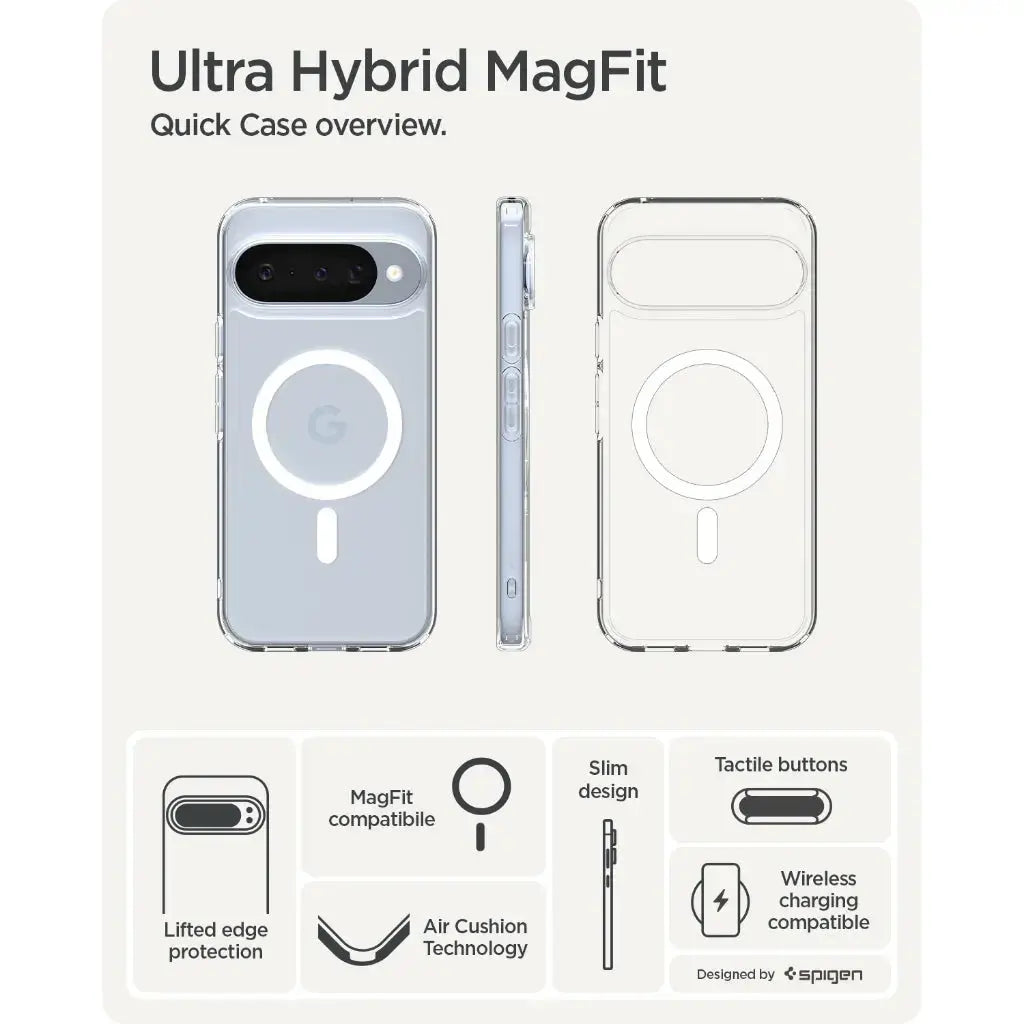 Google Pixel 10 Pro / Pixel 10 Case Ultra Hybrid MagFit Clear Spigen Singapore Singapore