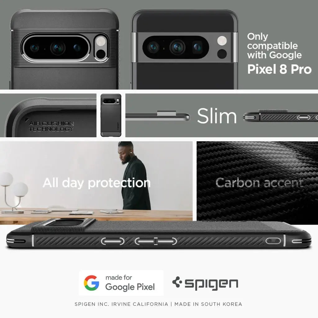 Spigen Google Pixel 8 Pro Case Rugged Armor Spigen