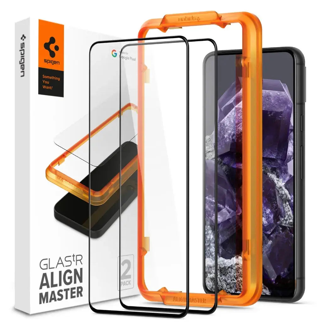 Spigen Google Pixel 8 Screen Protector AlignMaster GLAS.tR Spigen