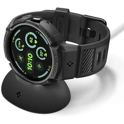 Google Pixel Watch 4 Case (45mm) Rugged Armor Pro with Charger Stand Spigen Singapore Singapore