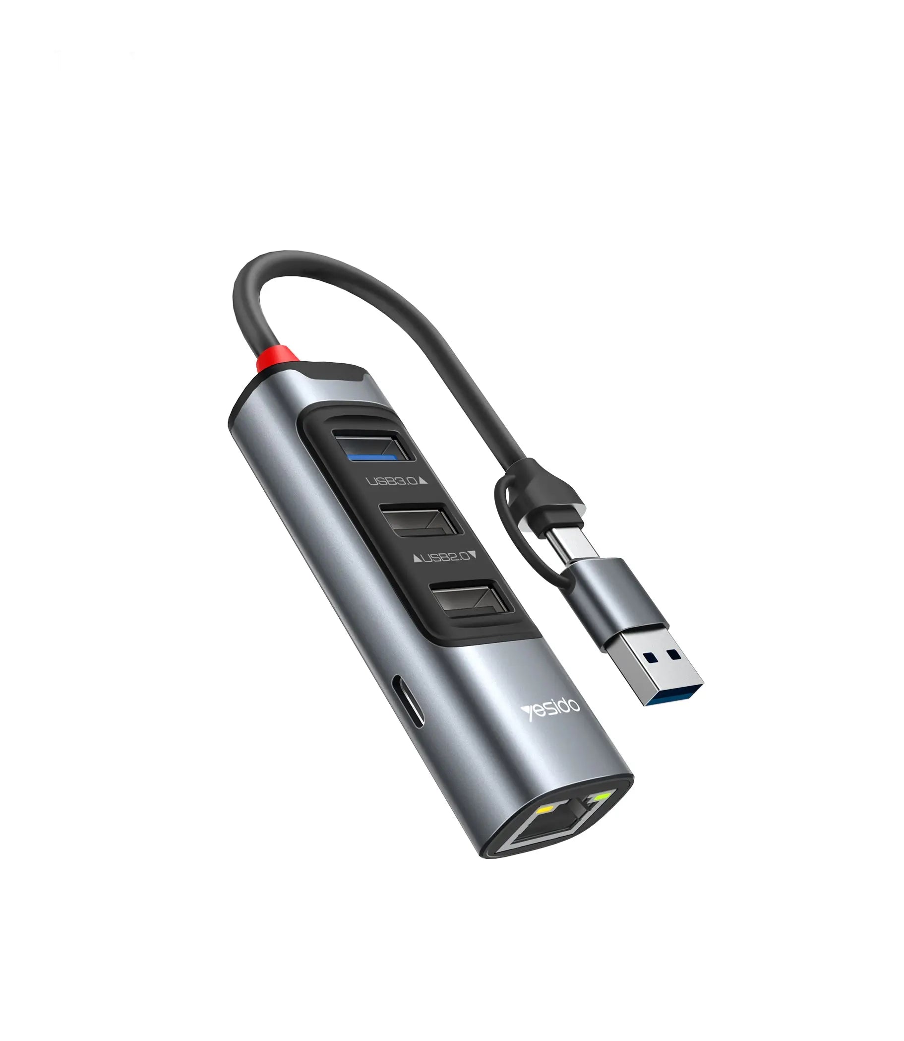 YESIDO HUB 5 in 2 USB Ethernet HB21 Yesido Singapore
