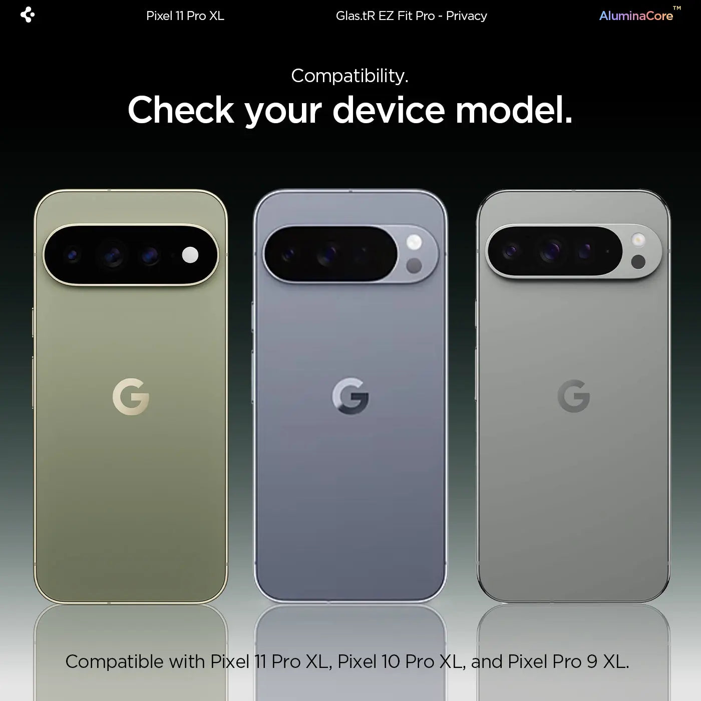 [2 Pack] Spigen Google Pixel 11 Pro XL Privacy Screen Protector EZ Fit Pro Spigen Singapore Singapore