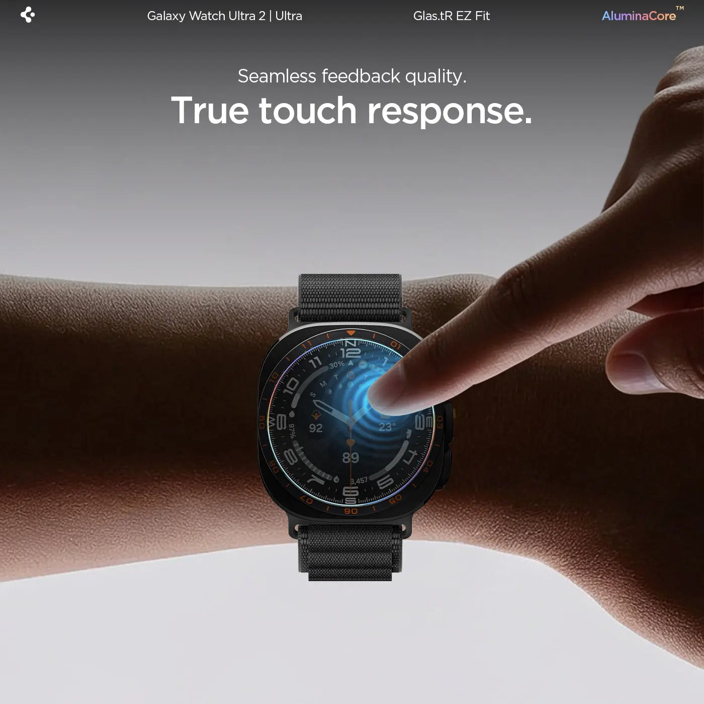 [2 Pack] Spigen Samsung Watch Ultra 2 Screen Protector (47mm) EZ FIT GLAS.tR Spigen Singapore Singapore