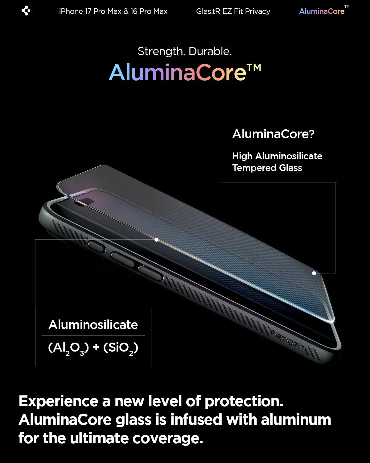 Spigen [2 Pack] iPhone 17 Pro Max / iPhone 16 Pro Max Privacy Screen Protector EZ Fit Spigen Singapore
