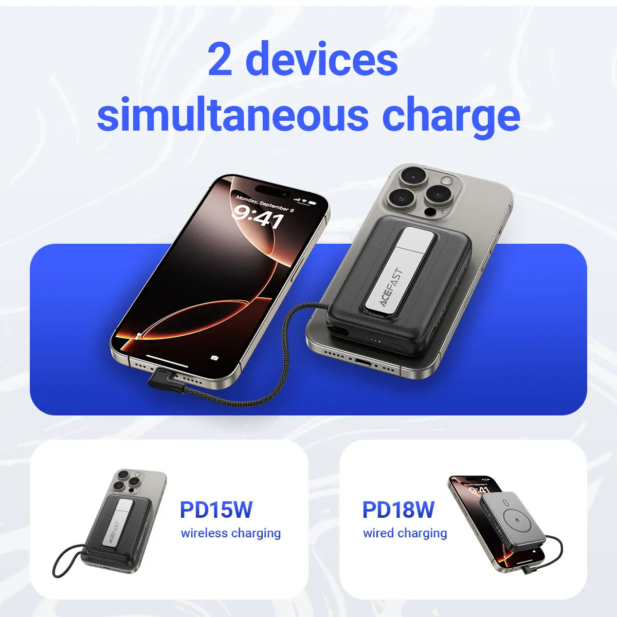 [CCC Power Bank] Acefast 10000mAh Magnetic Wireless Charge Power Bank 22.5W Fast Charging 3C Certified M24 Tech House Singapore