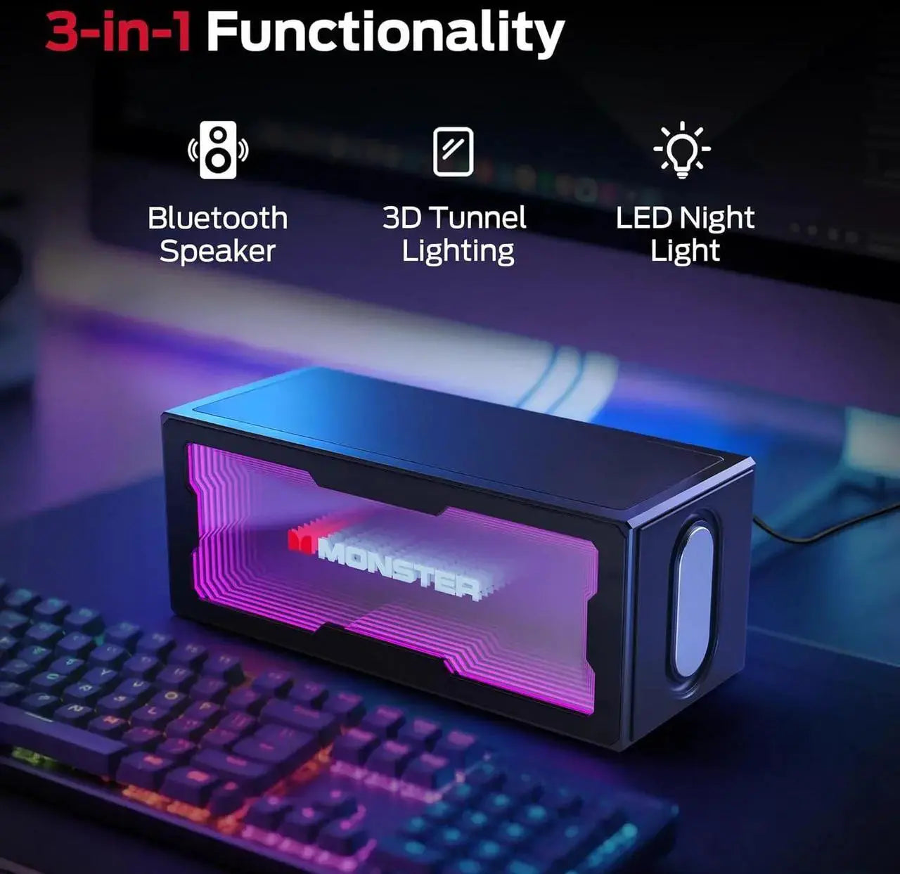Monster Bluetooth Speaker S280 Black 129831-01 Tech House Singapore