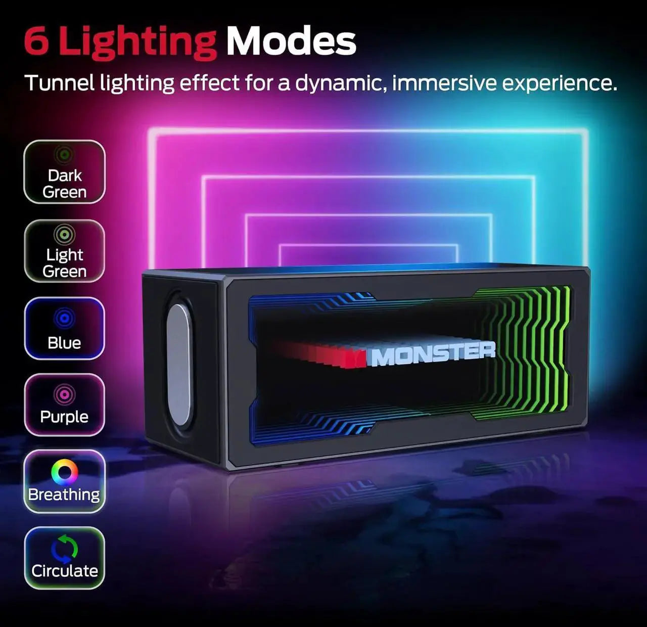 Monster Bluetooth Speaker S280 Black 129831-01 Tech House Singapore