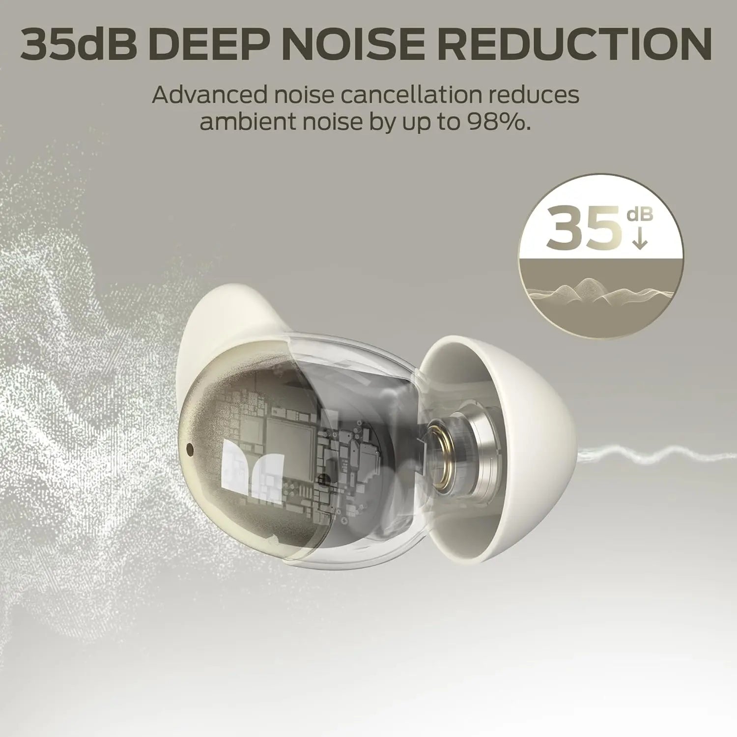 Monster TWS Sleep Ear200 Beige 123354-04 Tech House Singapore