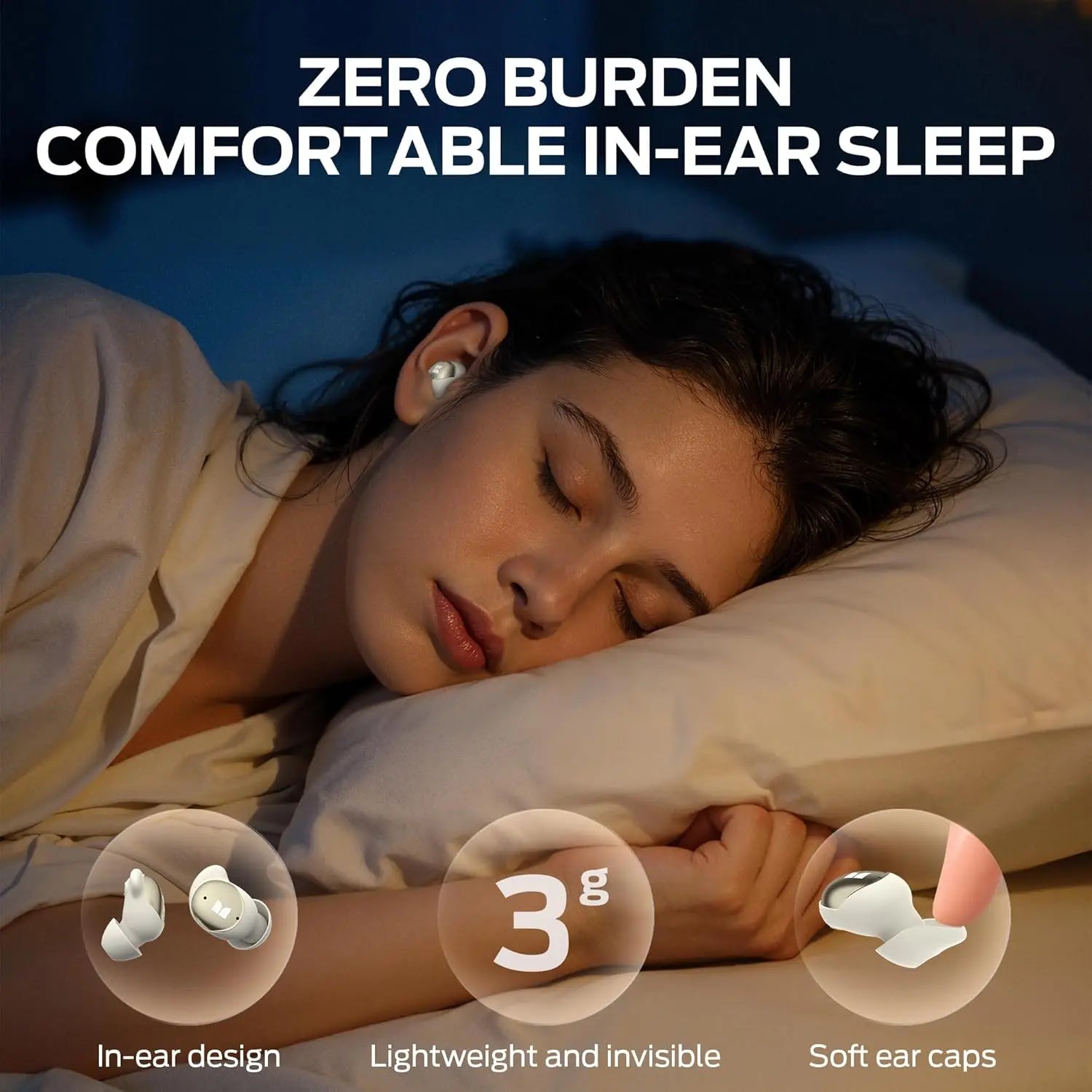 Monster TWS Sleep Ear200 Beige 123354-04 Tech House Singapore