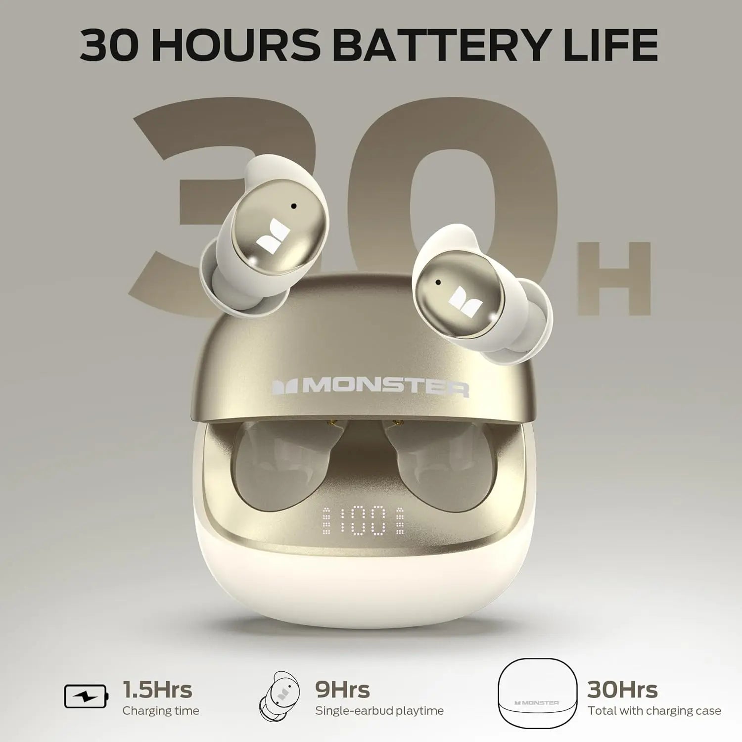 Monster TWS Sleep Ear200 Beige 123354-04 Tech House Singapore