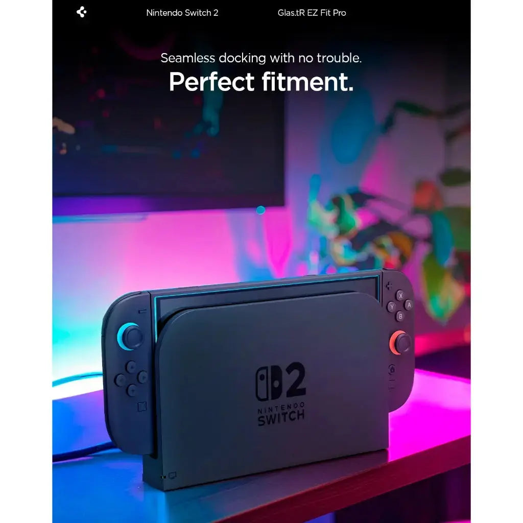 Spigen Nintendo Switch 2 Screen Protector Glas.tR EZ Fit Pro [2 Pack] Spigen Singapore Singapore