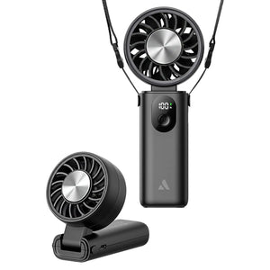 Aecooly Halo 04 Cooling Foldable Fan High Speed Wind Portable Fan Rechargeable Turbo Fan Mini Fan PC01 Tech House Singapore