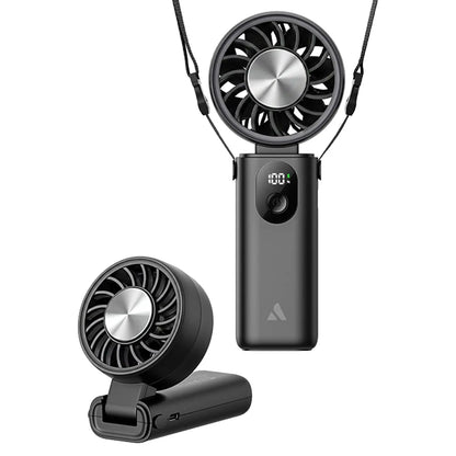 Aecooly Halo 04 Cooling Foldable Fan High Speed Wind Portable Fan Rechargeable Turbo Fan Mini Fan PC01 Tech House Singapore